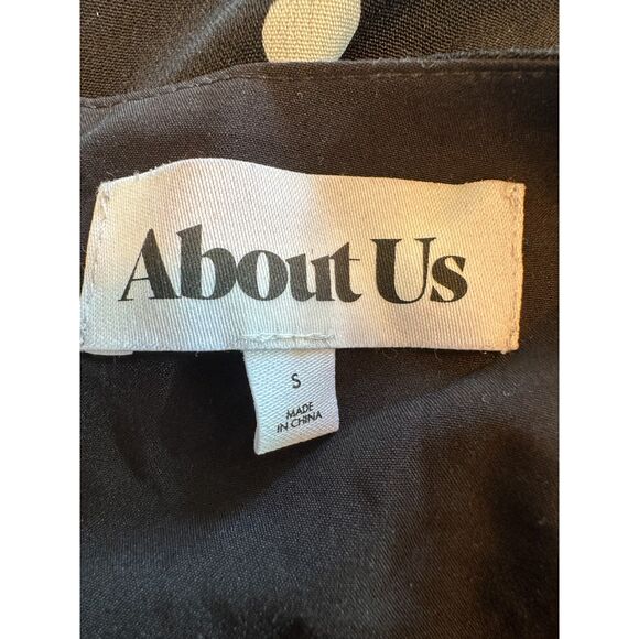 About Us Mini Polka Dot Black & White Dress NWT! - Picture 6 of 9